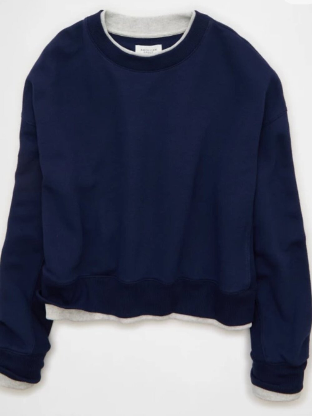 AE Twice As Nice Lightweight Crew Neck Sweatshirt